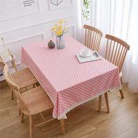 heart pattern girls christmas room pink tablecloth party wedding home decor lace table cloth