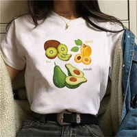 summer funny avocado women t shirts fashion cartoon women tops tee cute print female tee shirts funny graphic woman t shirts