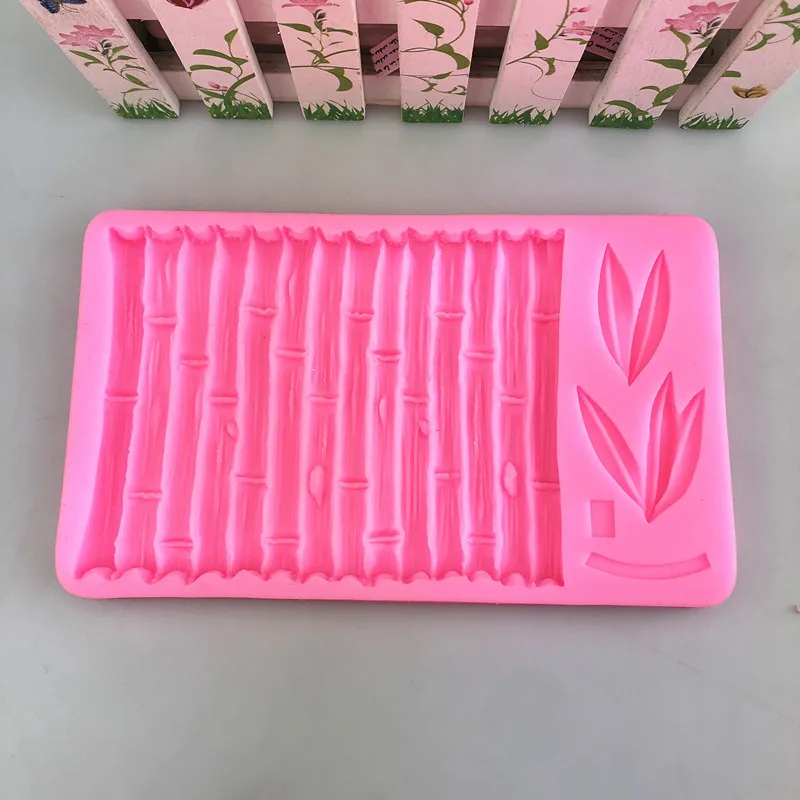 New Cake Decorating Tools Bamboo and Leaves Fondant Silicone Mold DIY Chocolate Biscuit Birthday Wedding Decorations | Дом и сад