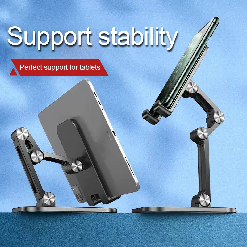 z62 desktop foldable phone holder tablet mobile universal metal stand portable live broadcast bracket lift for ipad iphone 11 12 free global shipping