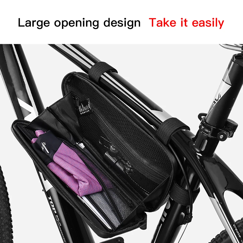 Сумка на колесо для велосипеда треугольная сумочка переднюю раму Жесткий Чехол