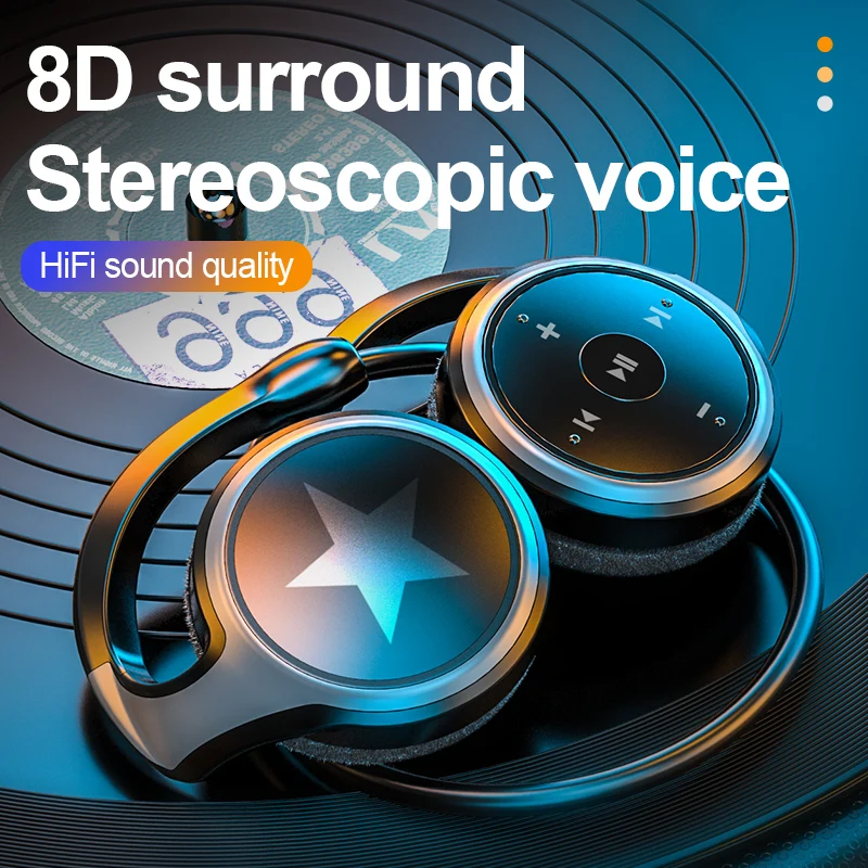 Беспроводные Bluetooth наушники новая спортивная Гарнитура bluetooth mp3 плеер FM радио