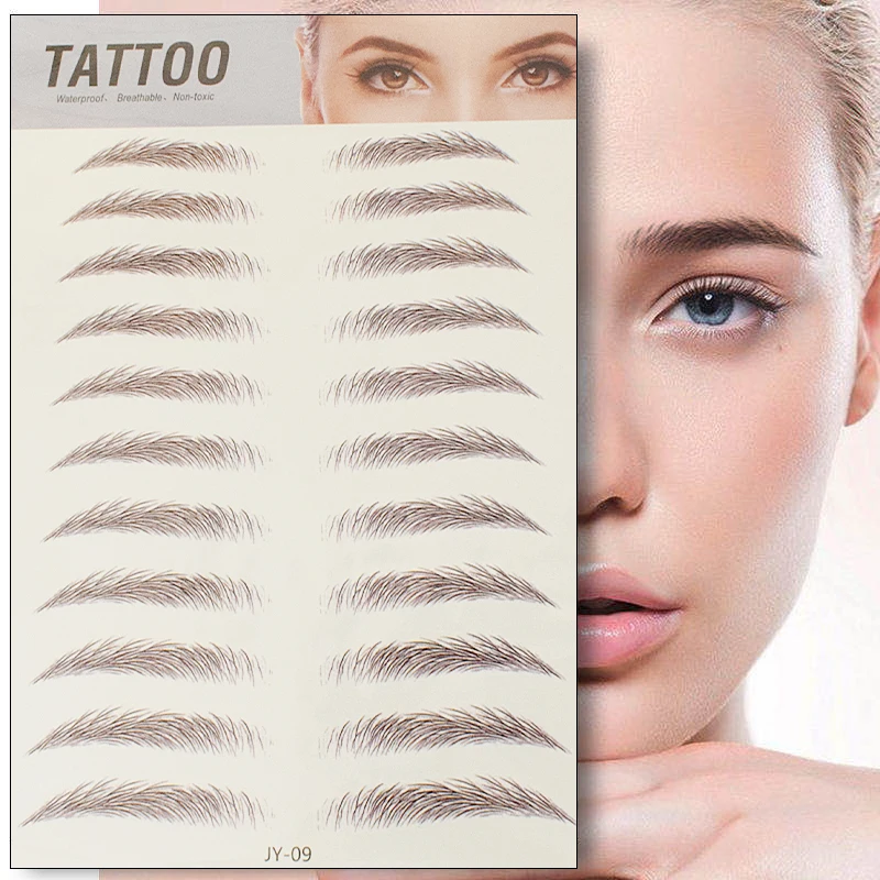 6D стикер для бровей Bionic Brow Полупостоянный водостойкий переводный подлинный