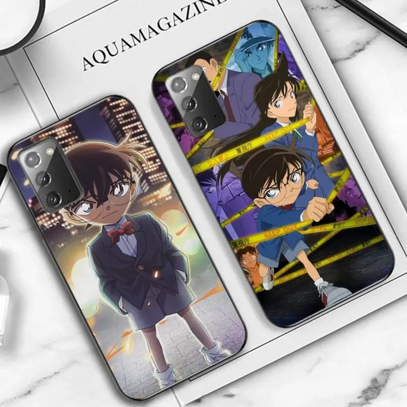 

YNDFCNB Anime Detective Conan Phone Case for Samsung Note 5 7 8 9 10 20 pro plus lite ultra A21 12 72