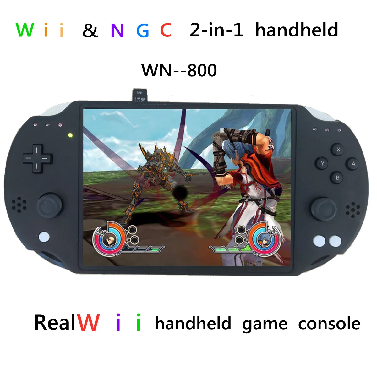 Günstig 2021New 8 Zoll IPS LCD GAMEBOY 5 Mit Doppel Joystick WII & NGC 2 In 1 Game Boy Geändert Durch Original PCB KEINE Raspberry Pi