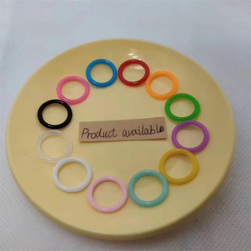 

30pcs 16x2mm Environmental Protection O-Ring Seal Ring Jewelry Accessories Diy Sunglasses Chain Connector Non-Slip Silicone Ring