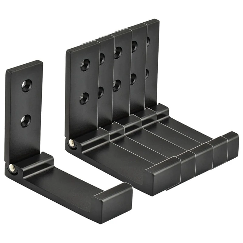 

6 Pcs Folding Jacket Hook Space Metal Towel Hook Wall Mount Retractable Hook