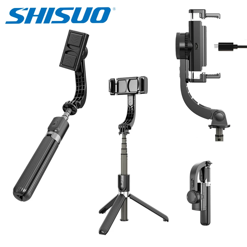 

стабилизатор для телфон 3-в-1 ручной стабилизатор SHISUO L08, селфи-палка, штатив с удаленным держателем, селфи-подставка для телефона/Xiaomi/Huawei, мин...