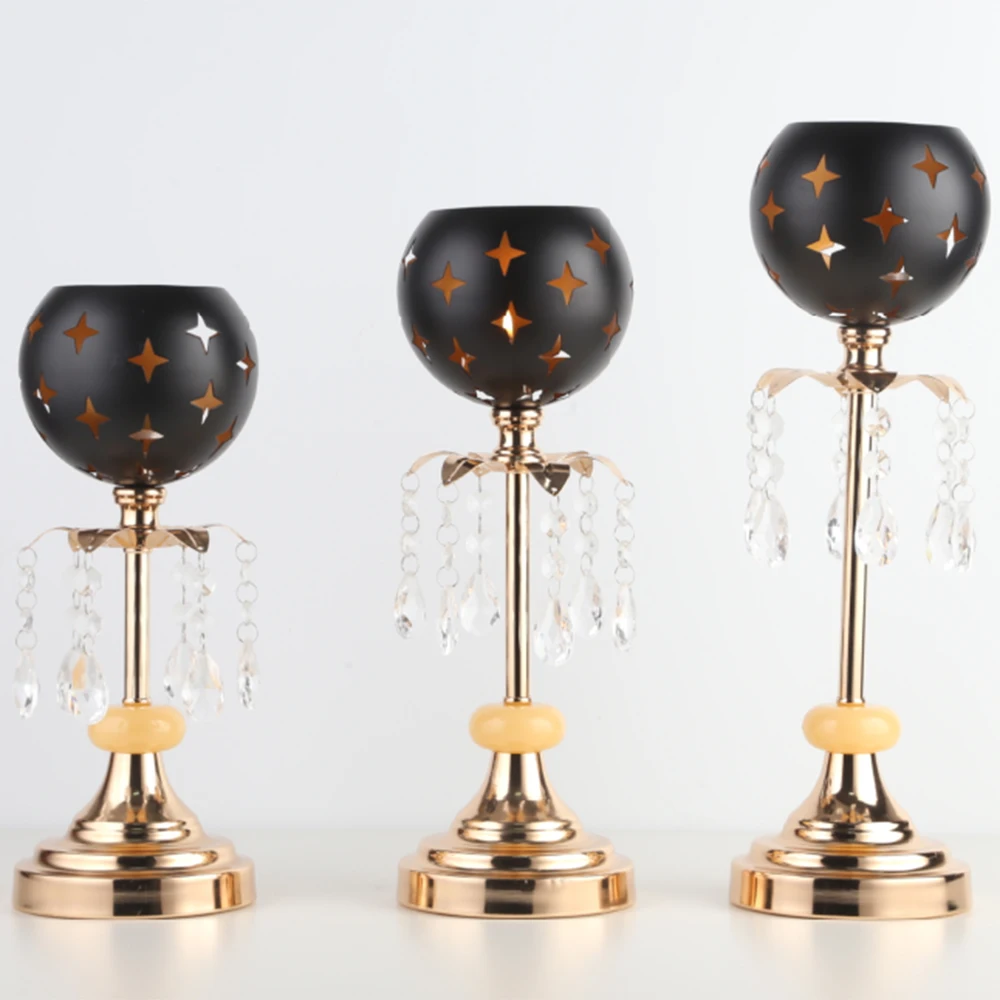 Хрустальные подсвечники для свечей стеклянные металлические подставка