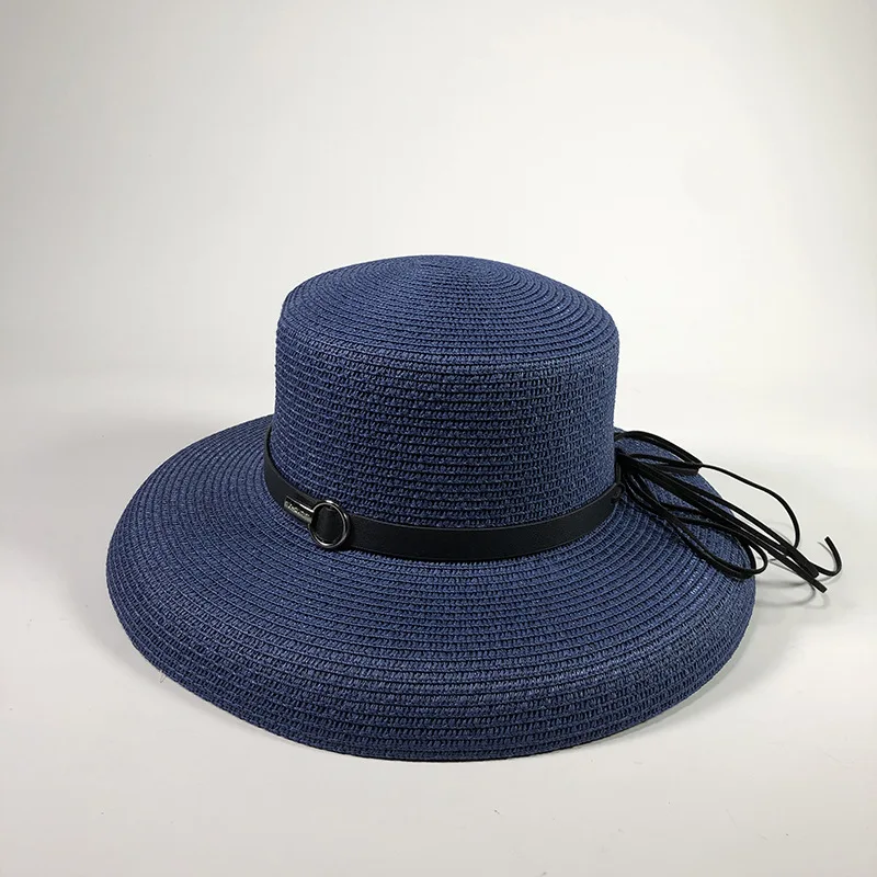 2019 летние шляпы для женщин соломенная шляпа канотье с плоским верхом от солнца
