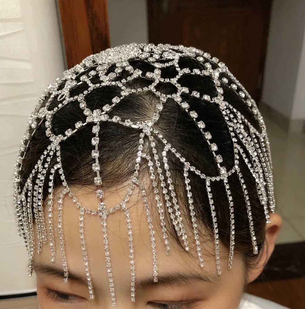 Винтажный свадебный головной убор хрустальные стразы Хлопушка для свадьбы