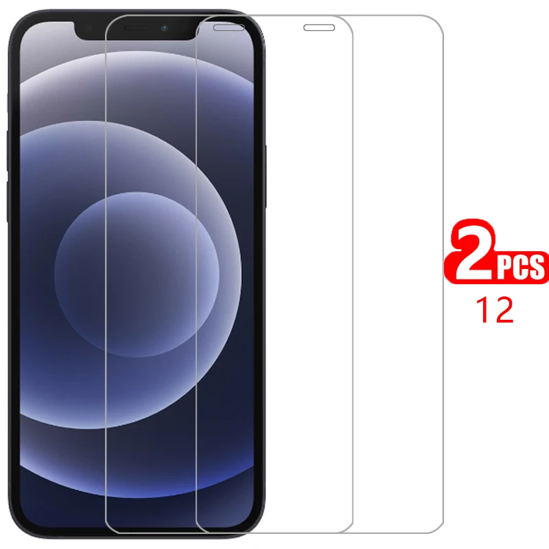 Чехол для apple iphone 12 чехол из закаленного стекла Защита экрана aphone12 6 1 защитный |