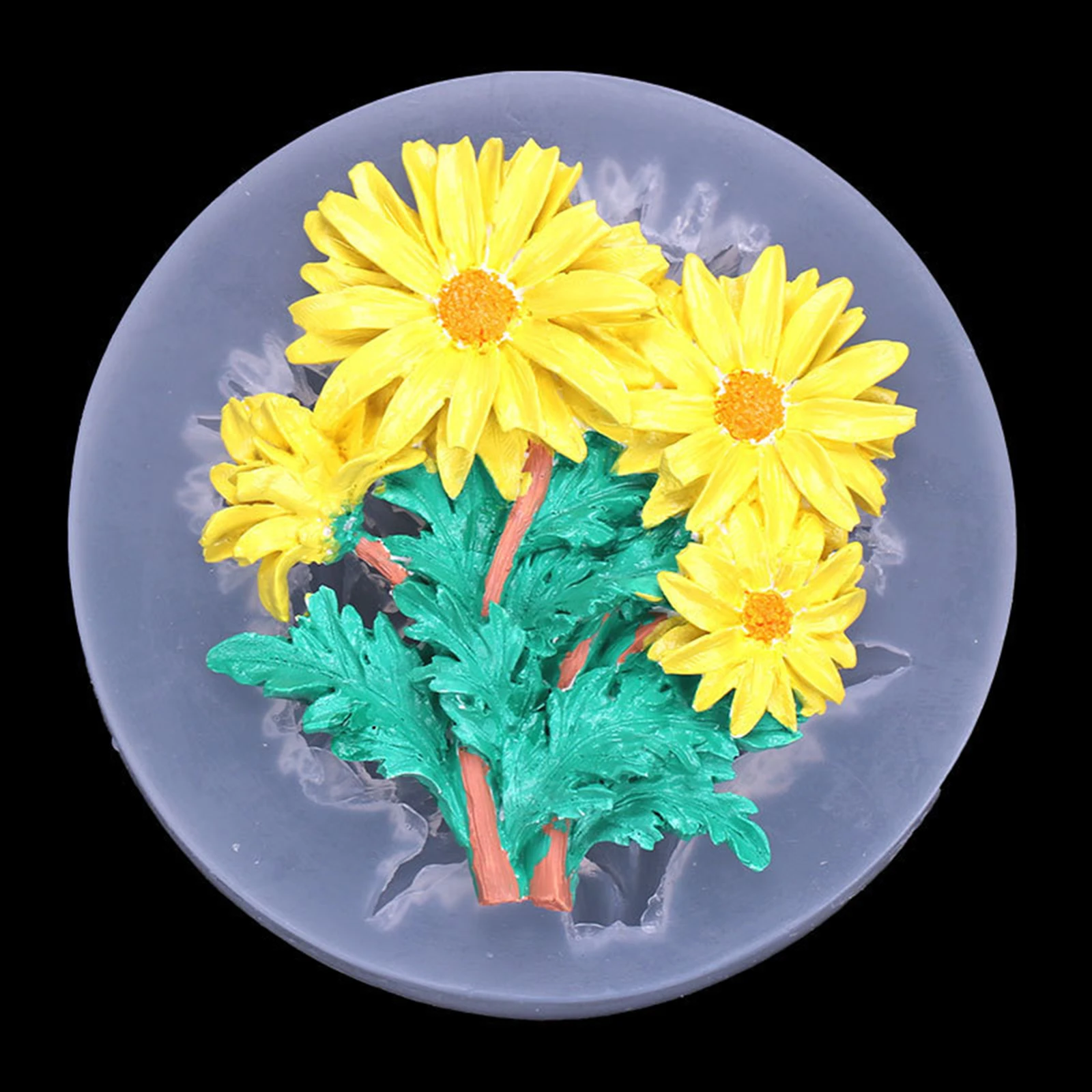 

Doreen Box Fashion Silicone Resin Mold For Jewelry Making Ornaments Round Flower White For Women Party Tools 10cm Dia., 1 Piece