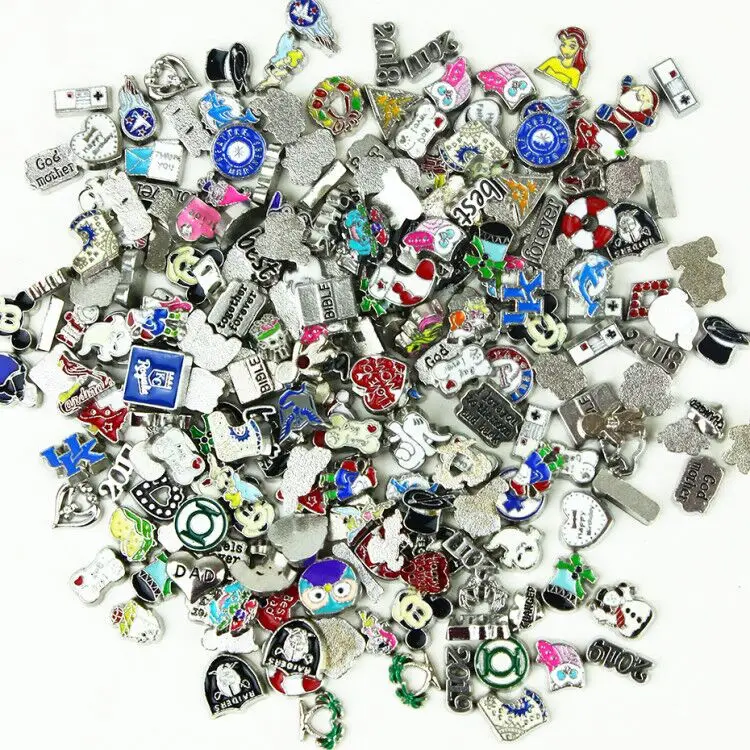 Женское Ожерелье браслеты шт. плавающий медальон стеклянные подвески в качестве