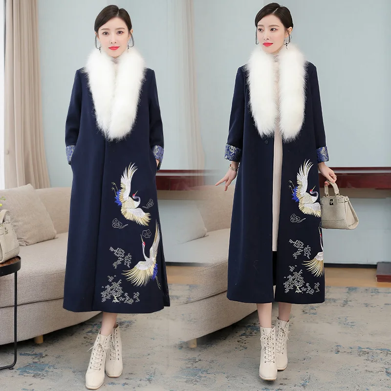 Winter Korean style clothing modern Hanbok Female vintage Ethnic pattern Costume elegant Asian Dress