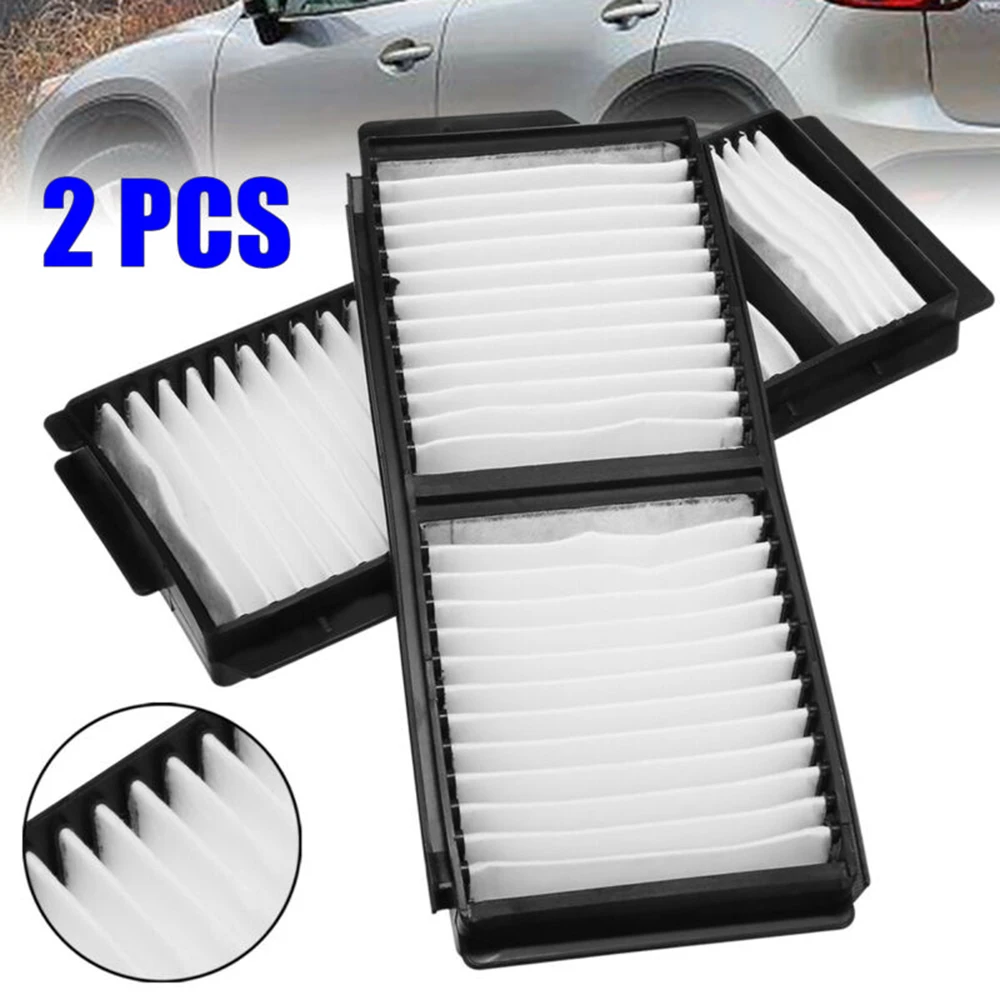 

2pcs Car Front Cabin Air Filter Automobiles Air Conditioning Fiber Cabin For Mazda 3 2004-2009/5 2006-2010 Auto Parts Accessorie