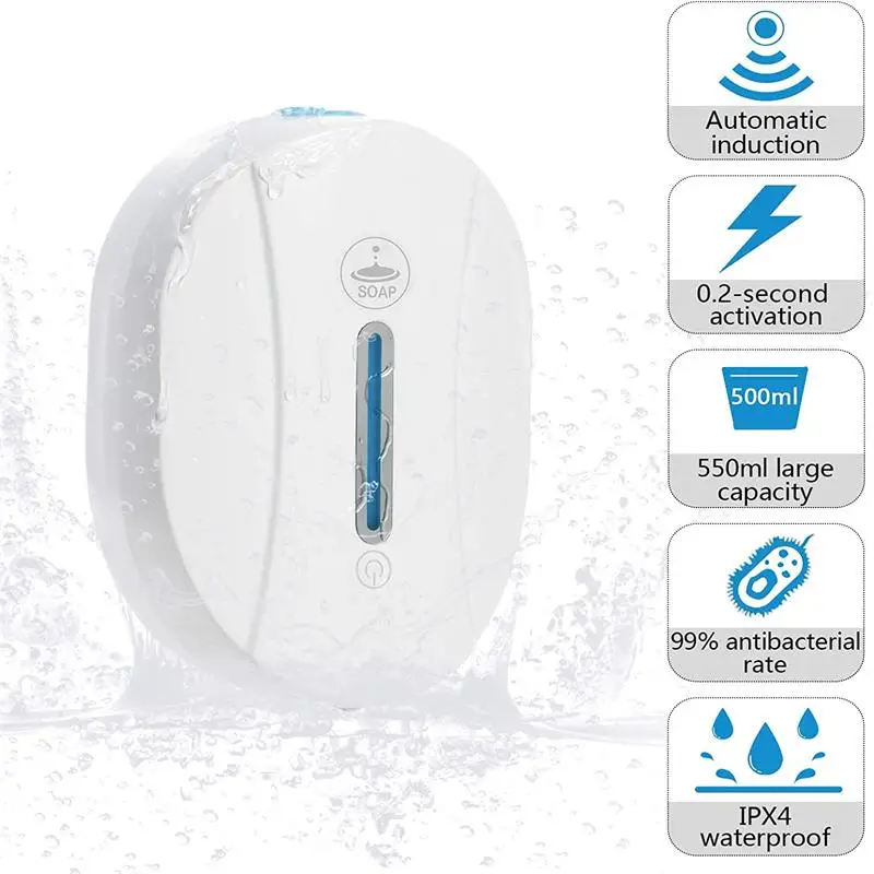 550 мл бесконтактные автоматические Сенсор дозатор для пенного мыла рук мыльный