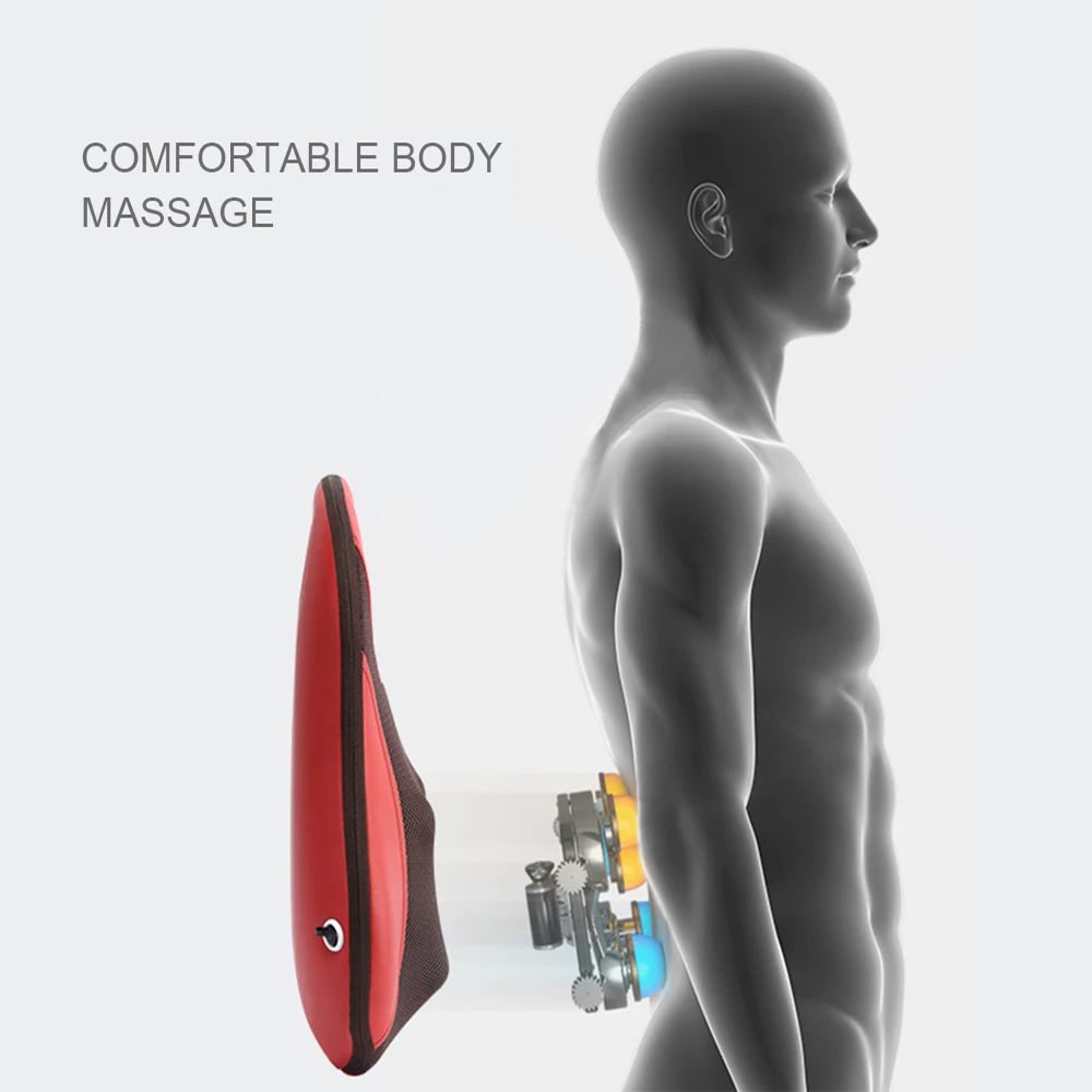 저렴한 스마트 무선 홈 목 허리 어깨 등 마사지 의자 쿠션 뒷 목 경부 척추 마사지, 자동차 마사지 안마 마사지