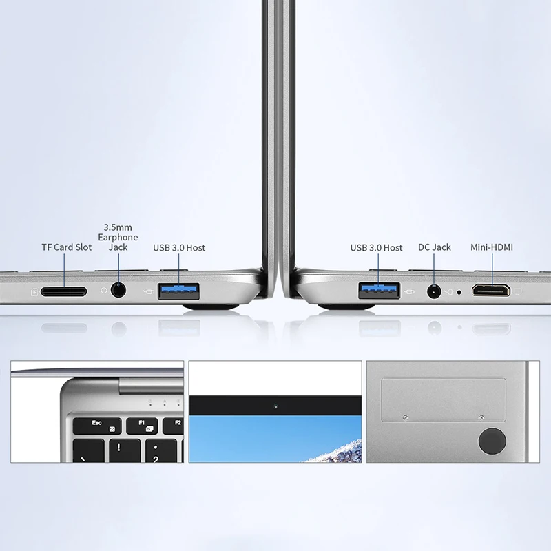 Teclast F7 Plus ноутбук 14,0 'Windows 10 Домашняя версия Intel Gemini Lake N4100 четырехъядерный 1,1 ГГц 8 Гб ОЗУ 256 ГБ SSD HDMI Ноутбуки