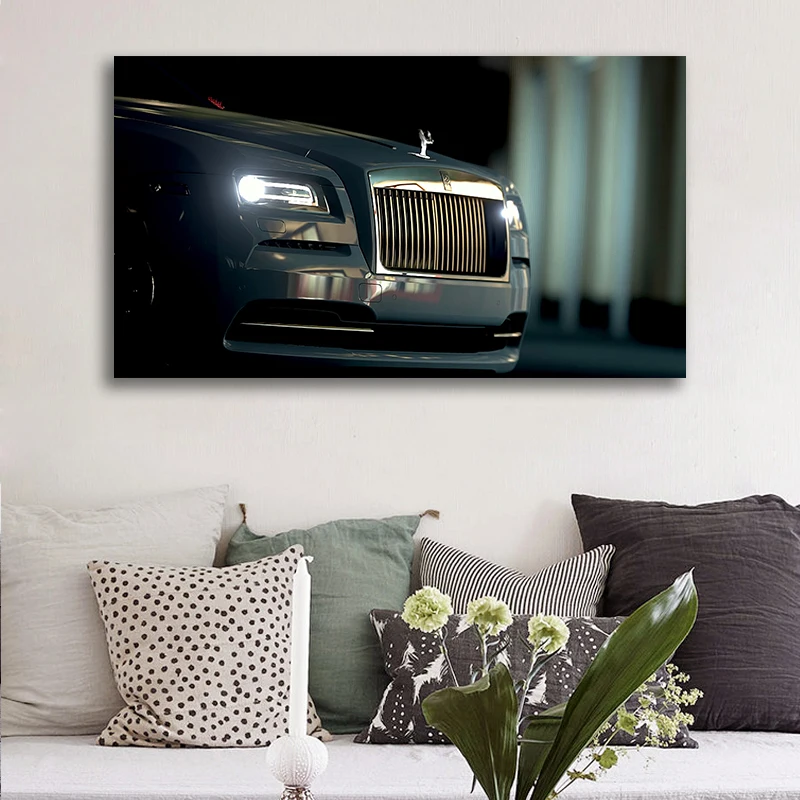 

Home Decor Modern Luxury Car Rolls Royce Grill Poster Office Artwork Wall Art Picture Print Decoracion