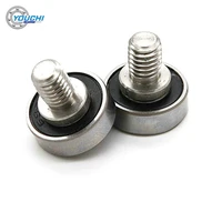 1pcs od 16mm metal rollers with stainelss steel m5 thread and 625rs bearing js62516 5c2l6m5 doors windows guide wheels
