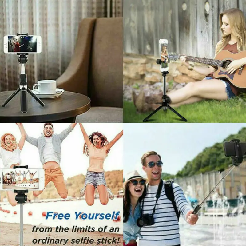 Новый переносной bluetooth штатив 4в1 с беспроводным пультом дистанционного