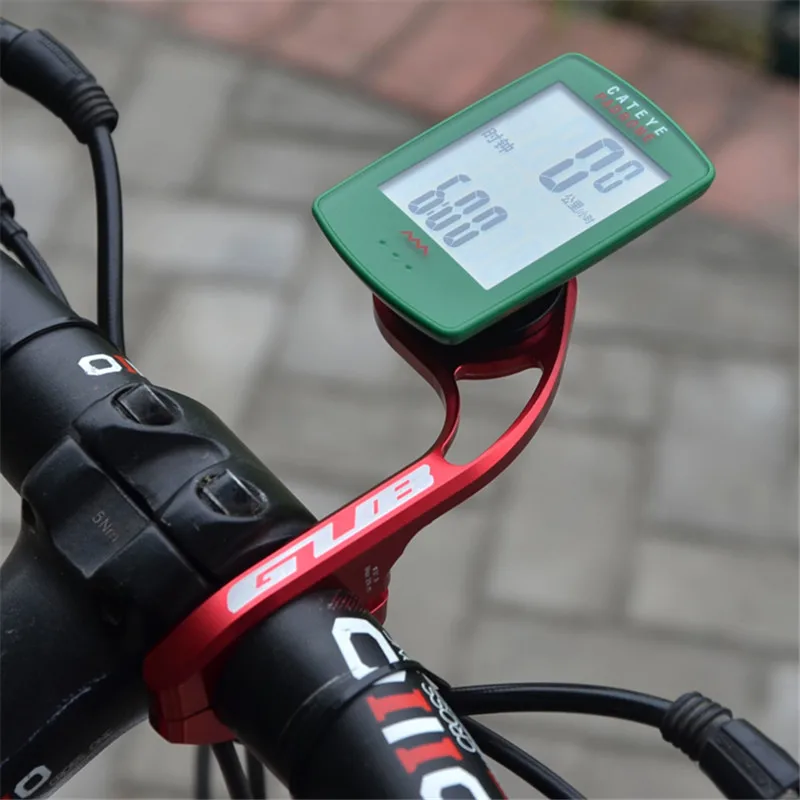 

GUB 669 CNC Bicycle Computer Mount for GARMIN/CATEYE Bike Computer GoPro Camera Support Mount Road 31.8 25.4mm handlebar