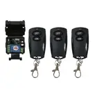 Миниатюрный радиочастотный беспроводной выключатель освещения, 24 В постоянного тока, 1 канал, обучающий код, приемник + передатчик, 315433 МГц, реле 10 А