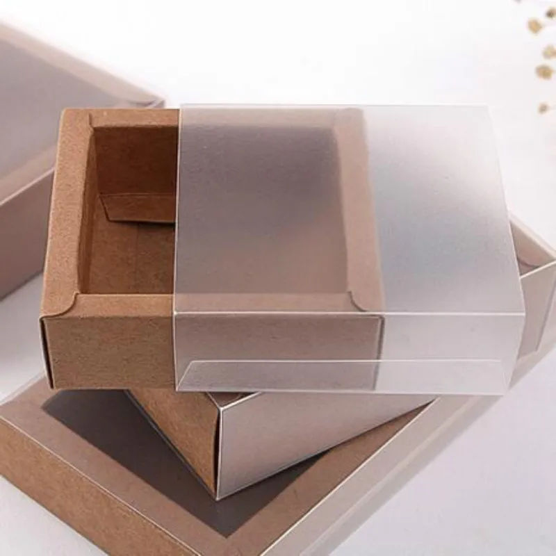 Small Kraft Cardboard Packing Gift Box Handmade Soap Candy For Wedding Decorations Event Party Packages 19120201 | Дом и сад