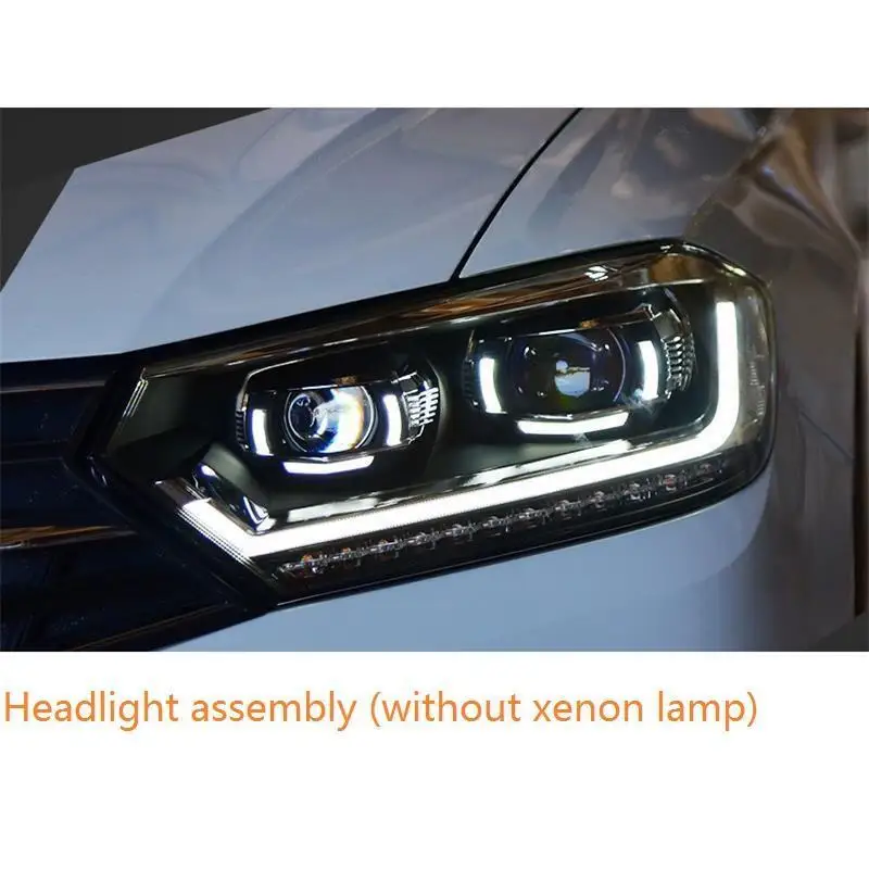 Neblineros Running Exterior Luces Led Para Авто Cob фары передние противотуманные задние Автомобильные фары в сборе 16 17 для Volkswagen Bora - Цвет: MODEL F