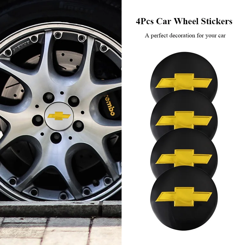 Наклейки на ступицу автомобиля 4 шт. металлические аксессуары для Chevrolet Equinox Impala Cap