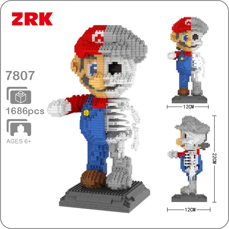 1686 шт. Игры Супер Marioed Мэри Mario Bros Братья мини здания конструктор Сделай Сам блоки
