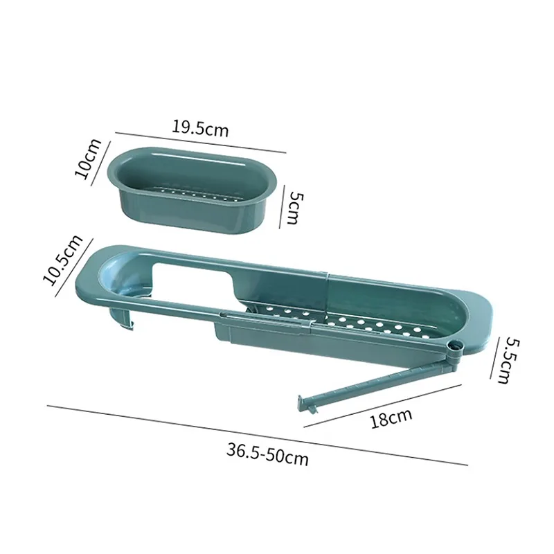 

Kitchen Drain Rack Basket Telescopic Sink Shelf Storage Rack Soap Sponge Faucet Holder Adjustable Bathroom Sink Organizer