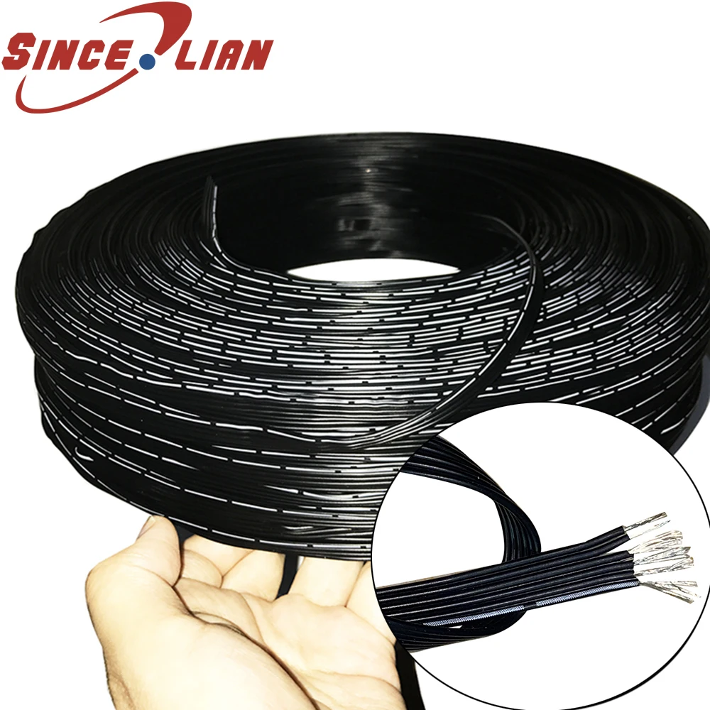 Tin-plating Wire Copper 24 AWG Silicone Wire cable 2P 4P 5P Cold Resistant High Temperature Parallel Wire Multi-core strand Wire