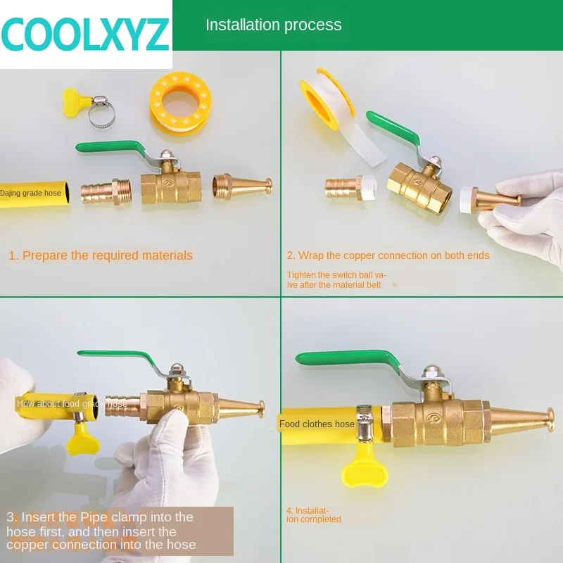 Пожарная катушка шланговый соединитель переключатель головка пистолета 1/2 в
