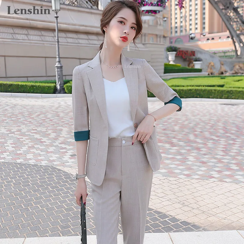 Lenshin комплект из 2 предметов костюм мягкого материала с коротким рукавом и брюки