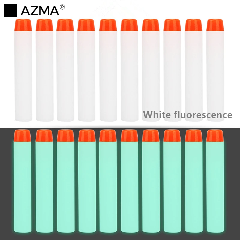 Азма 100 шт для Nerf оружейные пули мягкая дырочку головы 7 2 см дротики EVA игрушечный
