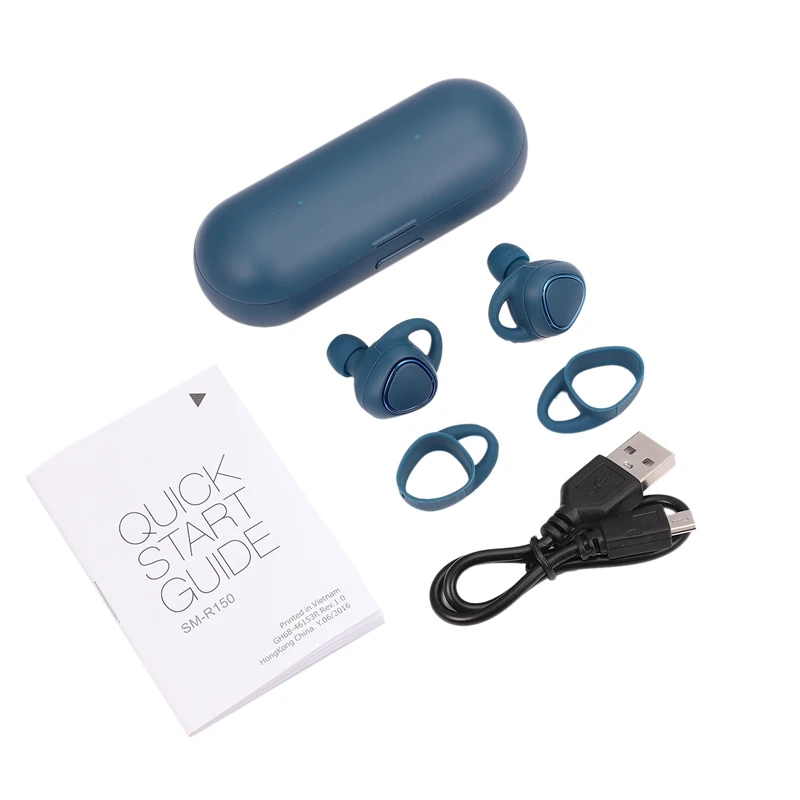 Мини наушники вкладыши с двумя ушами беспроводные Bluetooth для Samsung Gear IConX SM R150 без