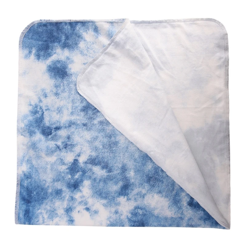 

2 Pcs Newborn Baby Receiving Blanket Headband Set Infant Gradient Color Swaddle Wrap Sleeping Bag Hair Band Kits for Girls