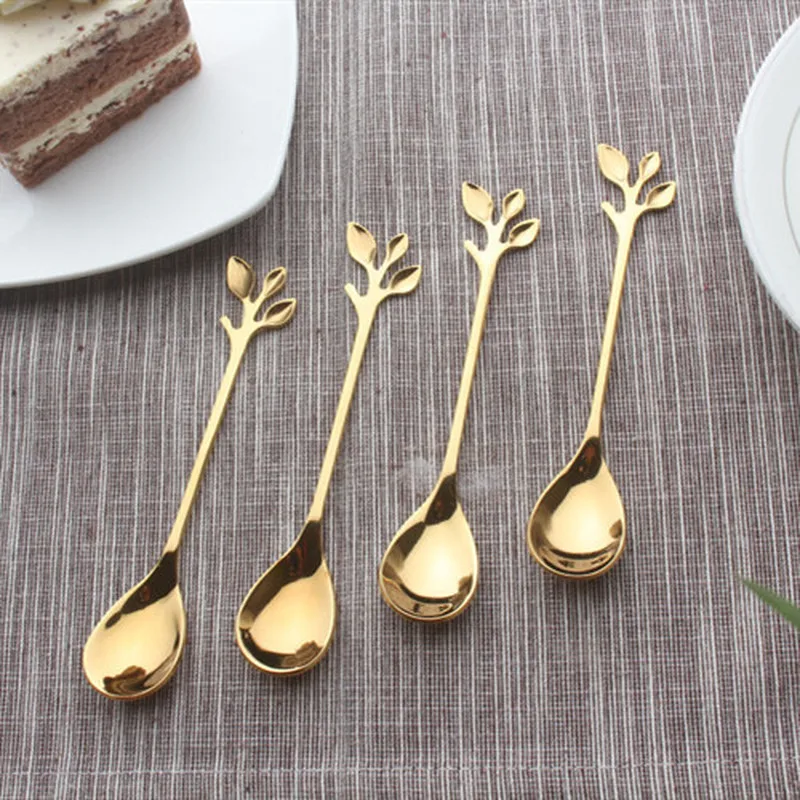 1 шт. прочный Нержавеющая сталь ложка творческий филиал ложки в виде