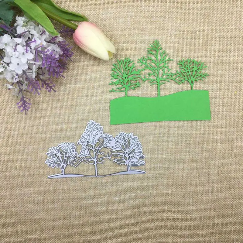 2020 Рождественская рамка в виде соснового дерева для скрапбукинга сделай сам