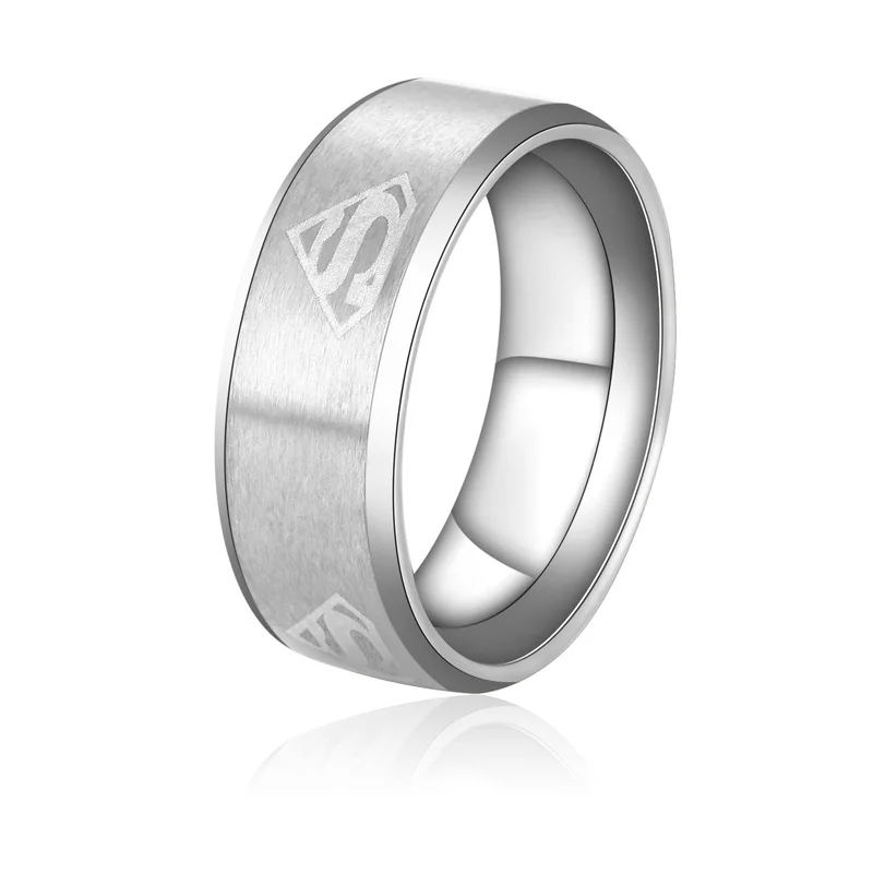 1 шт. аниме кольца супермена для женщин и мужчин золото серебро черного цвета