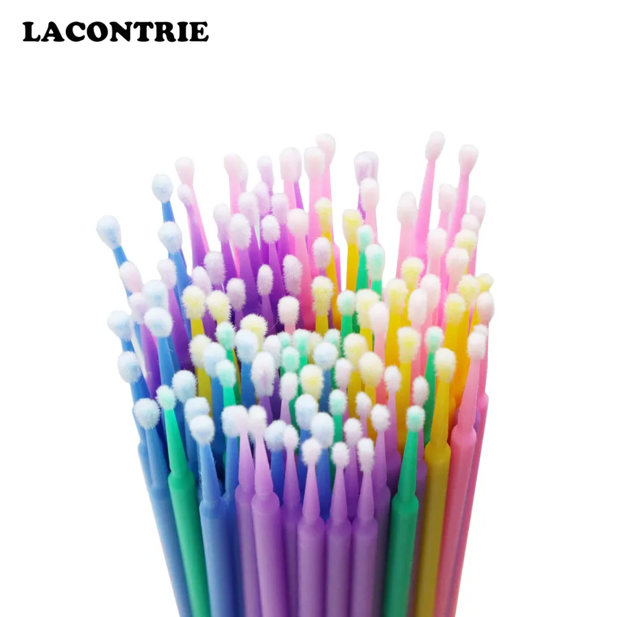 100 шт. ватные палочки для чистки ресниц| |