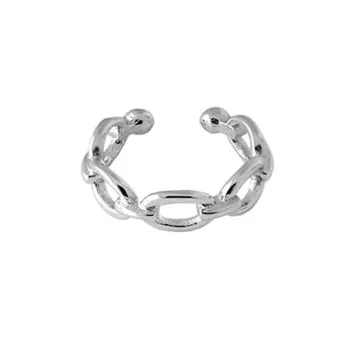 

Korean version of ins hollow thin chain earrings female minimalist personality niche design cross chain ear clip KED-3366