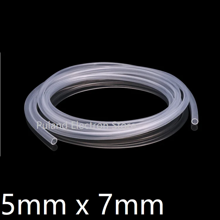 5x7 силиконовые трубки внутренний диаметр 5 мм внешний 7 пищевые классы гибкие для