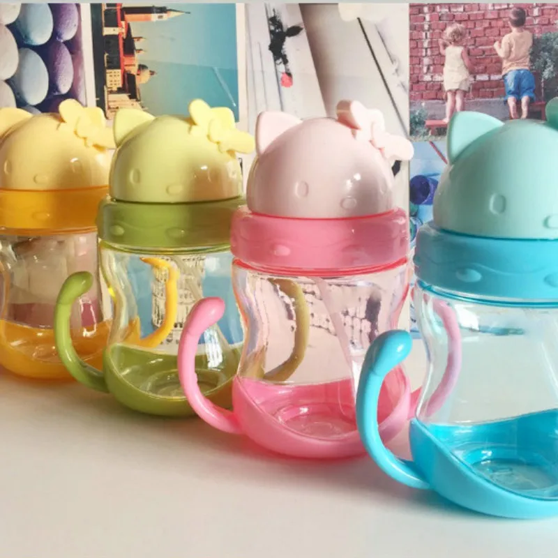 Бутылочка для питьевой воды с ручками и ремешком 350 мл|Чашки| |