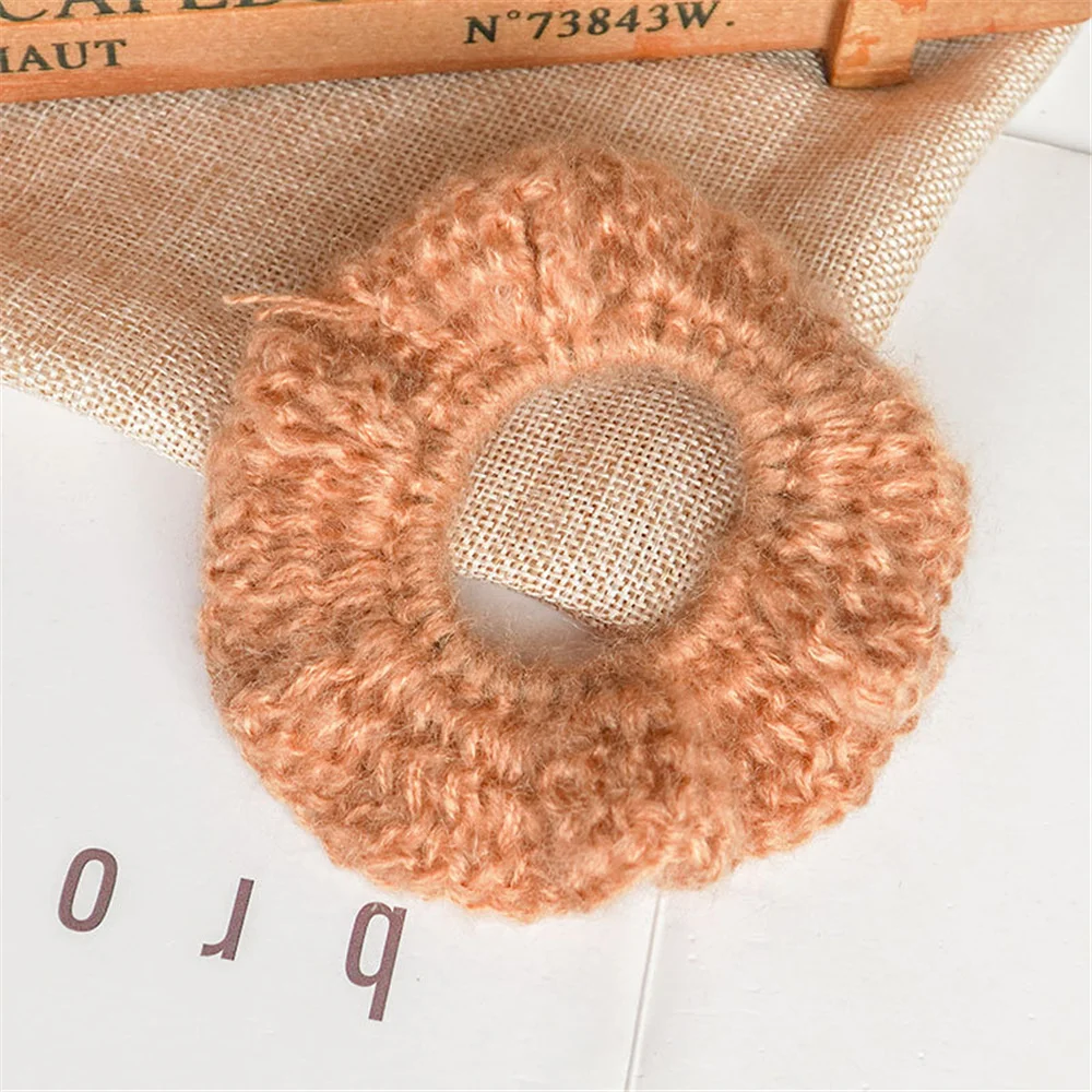 Новое поступление модная шерстяная вязаная эластичная резинка для волос женщин