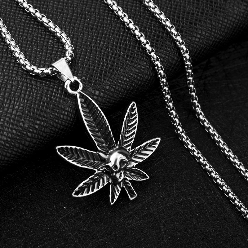 Ожерелье мужское в стиле хип-хоп модное ювелирное изделие серебряного цвета с