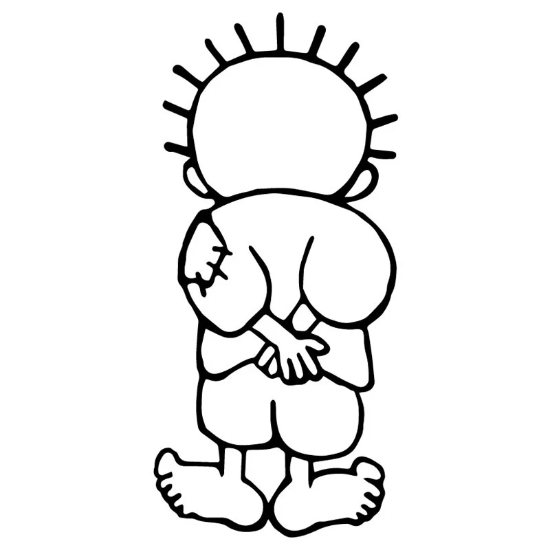 S51254A # различные размеры/цвета автомобильные наклейки забавная Виниловая наклейка для Handala Hanzala мотоциклетные декоративные аксессуары креативные