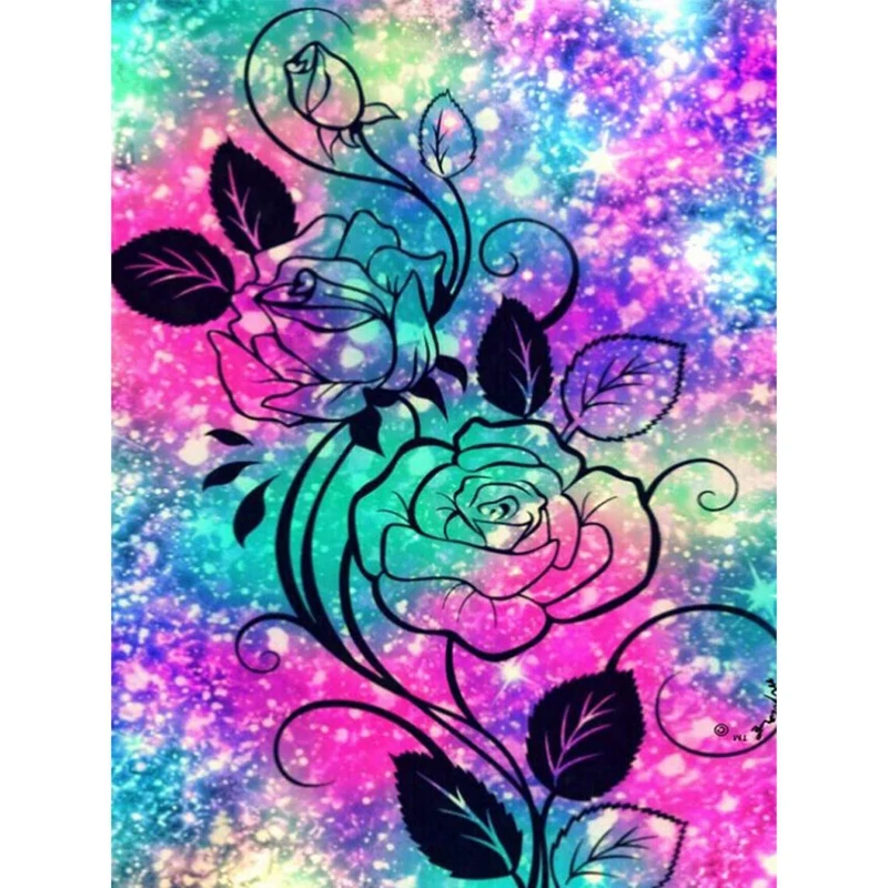 BESTDiy 5D алмазная живопись Наборы для взрослых Полный алмаз каждая роза цветок
